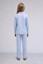 100% Cotton Bowknot Patterned Long Sleeve Pajama Top Flexible Waist Long Pajama Bottoms Girls I1882A826Au - 6
