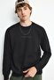 Boxy Fit Crew Neck Printed Sweatshirt X8282AZ23AU