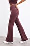 Stretch Fabric Airtech Flare Fit High Waist Waist-Hugging Sports Pants C9192Ax26Au - 4