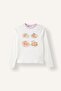 100% Cotton Printed Long Sleeve Top Elasticized Leg Bottom 2-Piece Pajama Set Girls I3894A826Au - 5