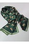 Luxury Voile Silk Shawl Hijab Foulard Scarf Shawl Horse Pattern 70 X 180 cm - 3