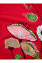 Floral Girl's Red Dress - 5