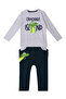 Gray Navy Blue Boy's Crocodile Island Baggy Suit CFF-16S1-012 - 3