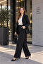 High-Waist Wide-Leg Gabardine Palazzo Pants - 4