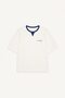 100% Cotton Boxy Fit Crew Neck Short Sleeve Sax Blue T-Shirt I3686Ax26Au - 5