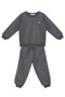 Cat Baby Boy Dark Gray Tracksuit Set - 3