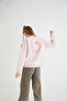 Licensed Printed Thick Pink Sweatshirt - 5