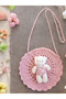 Girl's Teddy Bear Print Shoulder Bag with Playmate - 3