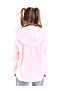 Girl's Coat Pink Plush Coat with Heart Pockets - 2