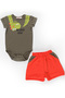 Tersten Dino Baby Boy Body Shorts Set - 3