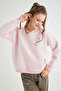 Licensed Printed Thick Pink Sweatshirt - 4