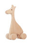 Curious Giraffe Unpainted Wooden Animal Figure, Solid Beech, 18 Months+ - 4