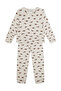 Organic Beige Boys' Pajama Set