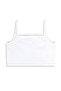 Girl's Crop Top 2-Piece Set with Straps Gray and White Crop Top - 7