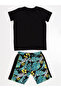 Vosvos Hawaiian Boy T-shirt Shorts Set - 4