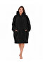 Wellsoft Hooded Wearable TV Blanket Unisex Over Size - Black