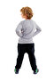 Gray Navy Blue Boy's Crocodile Island Baggy Suit CFF-16S1-012 - 2