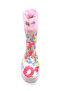 Girl's Cat and Flower Patterned Pink Waterproof Rain Boots, Size 26-34 - 3