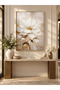 ALAYRA Wall Art With Outer Frame White Flower Art Modern Floral Picture White Magnolia Home Decor - 6