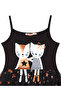 Black Copper Star Girl's Tulle Tutu Puffy Strap Evening Dress - 5