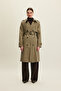 Anika Kruvaze Belted Trench Coat Khaki - 3