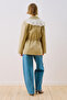 Jacket with Collar Details in Sand Color - 6