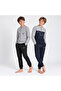 Young Men's Cotton Collared Buttoned Pocketed Gift Set 2 Pieces 2-Piece Top and Bottom Pajama Set (Al009 V1, Al008) - 4