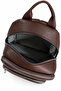 Women's Bitter Brown 4-Compartment Soft Leather Zippered Backpack – Adjustable Straps with Leather Detail - 4