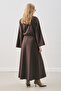 Anvelop Classic Dress with Skirt Brown - 7