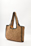 Contrast Detail Wicker Bag Natural - 5