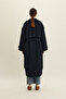 Nicola Kruvaze Trench Coat Navy Blue - 6