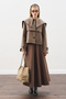 Button-Detail Buckle-Up Jacket Mink - 3