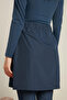 Tested Belted Swimsuit Skirt Navy Blue - 8