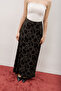 Jacquard Satin Skirt Brown - 4