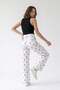 Women's Polka Dot Wide Leg Pants - 4