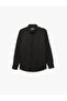Slim Fit Half Italian Collar Long Sleeve Shirt - 3