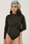 Surf Swimsuit with Knot Detail Brown - 4