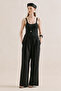 Linen Wide Leg Pants Black - 5