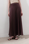 Linen Stitching Detail Skirt Murdum - 3