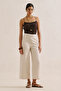Classic Wide-Leg Short Pants Beige - 2
