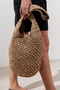 Braided Wicker Crossbody Bag Natural - 3