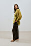 Tunic with Wide Cuffs and Belt Yellow - 4