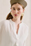 Muslin Wide Sleeve Blouse White - 4