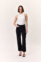 High Waist Flare Leg Jeans Black
