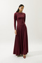 ASIA EVENING DRESS BURGUNDY - 3