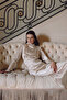 Mila Stone Evening Dress Beige - 2