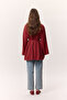 Oversize Tshirt Red with Binding Details - 7