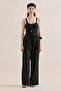 Linen Wide Leg Pants Black - 4