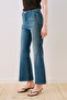 Mid waist flare leg jeans blue - 5