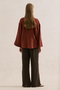 Muslin Wide Sleeve Blouse Tile Print - 7